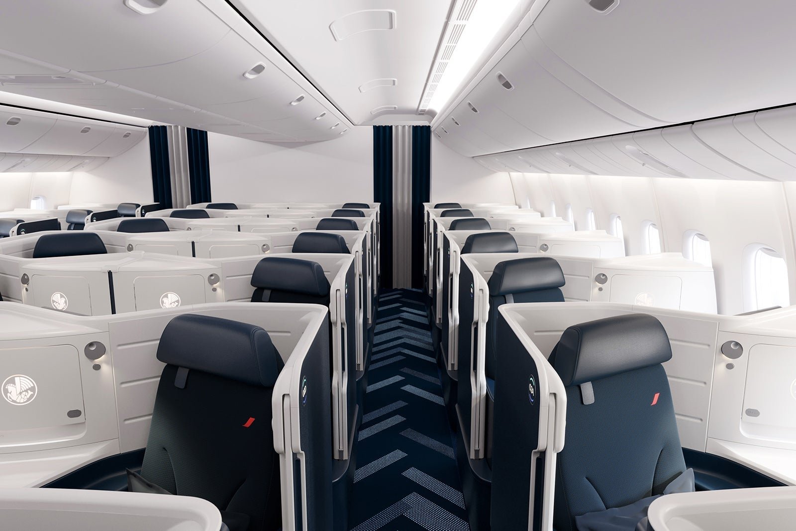 Air France A350 business class cabin